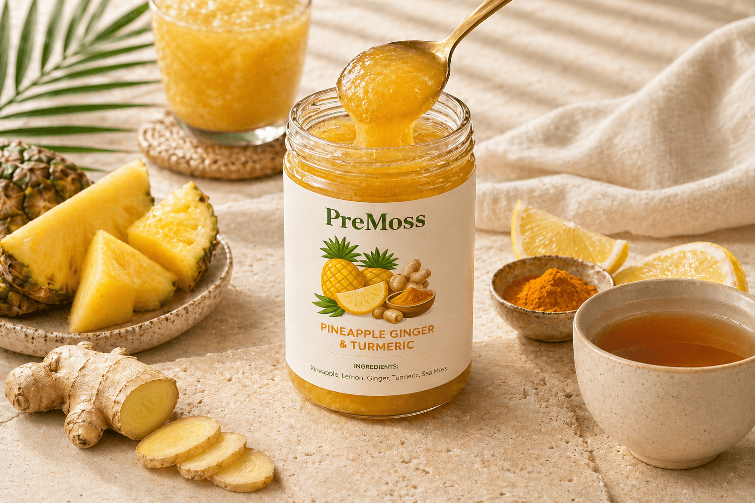 PreMoss sea moss gel jar