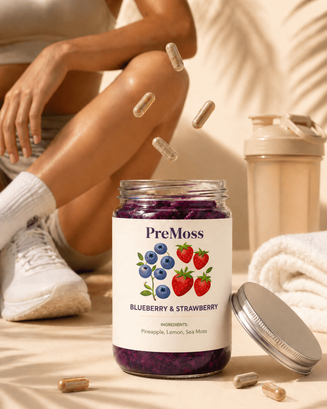 Fresh fruit and wellness ingredients