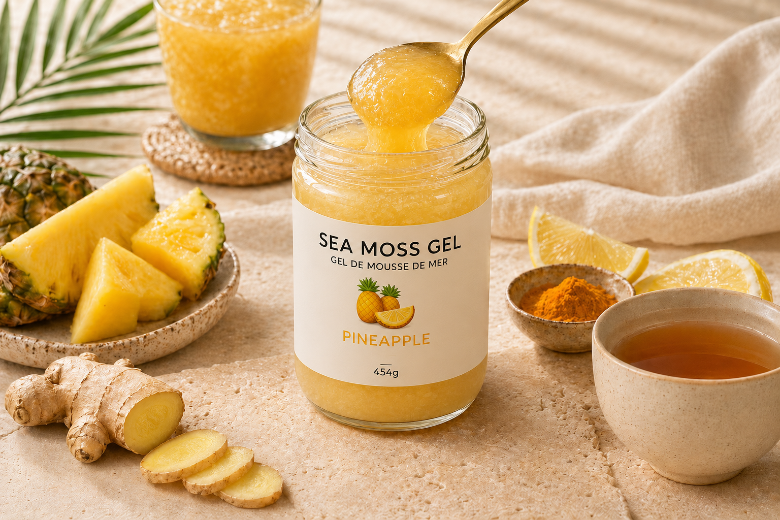 PreMoss sea moss gel jar
