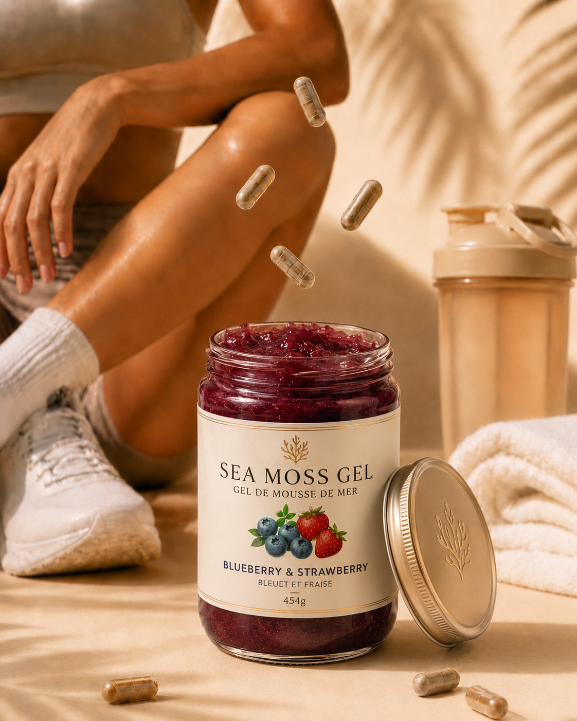 Fresh fruit and wellness ingredients